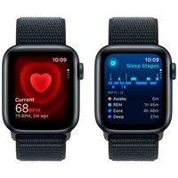 Pametni ura APPLE Watch SE 2023 40mm Črna, Črn Najlon Trak (MRE03QF/A)