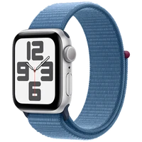 Pametni ure APPLE Watch SE 2023 40mm Srebrna, Modra najlonska zapestnica (MRE33QF/A)