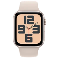 Pametna ura APPLE Watch SE 2023 44mm Zlata, Bež Silikonski Trak M/L (MRE53QF/A)