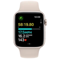 Pametna ura APPLE Watch SE 2023 44mm Zlata, Bež Silikonski Trak M/L (MRE53QF/A)