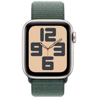 Pametni uri APPLE Watch SE 2024 40mm Zlato, Zeleni najlonski trak (MXEH3QF/A)
