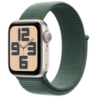 Pametni uri APPLE Watch SE 2024 40mm Zlato, Zeleni najlonski trak (MXEH3QF/A)