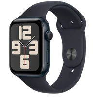 Pametna ura APPLE Watch SE 2023 44mm Črna, Črn Silikonski Pas S/M (MRE73QF/A)