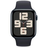 Pametna ura APPLE Watch SE 2023 44mm Črna, Črn Silikonski Pas S/M (MRE73QF/A)