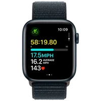 Pametni ura APPLE Watch SE 2023 44mm Črna, Črno najlonsko pasovanje (MREA3QF/A)
