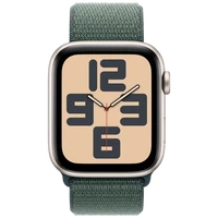 Pametni ura APPLE Watch SE 2024 44mm Zlato, Zelena Nilon Zaponka (MXEW3QF/A)