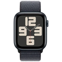 Pametna ura APPLE Watch SE 2024 44mm Črna, Črn najlon trak (MXEP3QF/A)