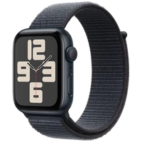 Pametna ura APPLE Watch SE 2024 44mm Črna, Črn najlon trak (MXEP3QF/A)