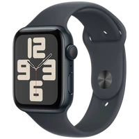 Pametni ura APPLE Watch SE 2024 44mm Črna, Črn Silikonski Trak S/M (MXEJ3QF/A)