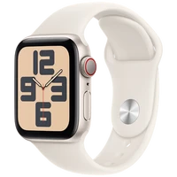 Pametni ura APPLE Watch SE 2024 4G 40mm Zlata, Bež Silikonski Trak S/M (MXGJ3QF/A)