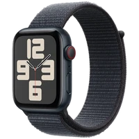 Pametni ura APPLE Watch SE 2024 4G 44mm Črna, Črn Najlon Pas (MXGN3QF/A)