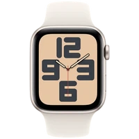 Pametni uri APPLE Watch SE 2024 4G 44mm Zlato, Bež Silikonski Trak S/M (MXGT3QF/A)