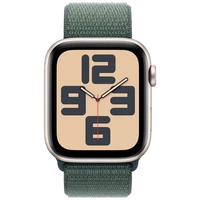 Pametni uri APPLE Watch SE 2024 4G 44mm Zlato, Zeleni najlon trak (MXGV3QF/A)