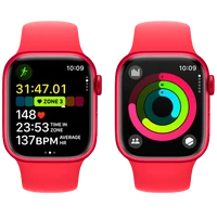 Pametni ura APPLE Watch S9 41mm Rdeča, Rdež Silikonski Pas M/L (MRXH3QF/A)