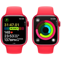 Pametni ura APPLE Watch S9 45mm Rdeča, Rdeč silikonski trak S/M (MRXJ3QF/A)