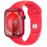 Pametni ura APPLE Watch S9 45mm Rdeča, Rdeč silikonski trak S/M (MRXJ3QF/A)