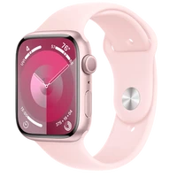 Pametni pametni ura APPLE Watch S9 45mm Roza, Roza Silikonski Trak M/L (MR9H3QF/A)