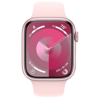 Pametni pametni ura APPLE Watch S9 45mm Roza, Roza Silikonski Trak M/L (MR9H3QF/A)