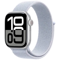Pameten ura APPLE Watch S10 42mm Srebrna, Svetlo modra najlon trak (MWWD3QF/A)