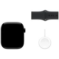 Pametni ura APPLE Watch S10 42mm Črna, Črn gumijast trak S/M (MWWE3QF/A)