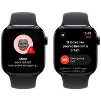 Pametni ura APPLE Watch S10 42mm Črna, Črn gumijast trak S/M (MWWE3QF/A)