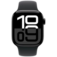 Pametni ura APPLE Watch S10 42mm Črna, Črn gumijast trak S/M (MWWE3QF/A)