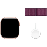 Pametni pametni APPLE Watch S10 42mm Zlata, Vijolična Najlonska Pasova (MWWK3QF/A)