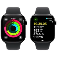 Pametni uro APPLE Watch S10 46mm Črna, Črn gumijast pas S/M (MWWP3QF/A)