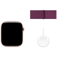 Pametni uro APPLE Watch S10 46mm Zlato, Vijolična najlon trak (MWWV3QF/A)