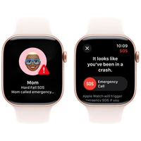 Pametni ura APPLE Watch S10 46mm Zlato, Roza Guma Pas M/L (MWWU3QF/A)