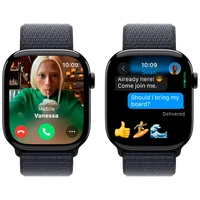 Pametni ura APPLE Watch S10 46mm Črn, črn najlonski trak (MWWR3QF/A)