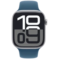 Pametni ura APPLE Watch S10 4G 46mm Srebrna, Modri Silikonski Trak S/M (MWY03QF/A)