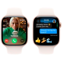 Pametni športni  APPLE Watch S10 4G 46mm Zlato, Roza Guma Trak S/M (MWY63QF/A)