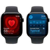 Pametni uro APPLE Watch S10 4G 46mm Črna, Črn gumijast pašček S/M (MWY33QF/A)