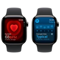 Pametni pametni APPLE Watch S10 4G 46mm Slate Titanium, Črna guma pas S/M (MWYD3QF/A)