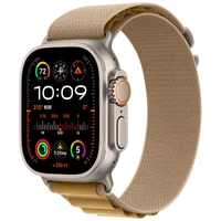 Pametni ure APPLE Watch Ultra 2 Titanium, Bež Najlon Trak L (MX4H3NF/A)