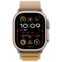 Pametni ure APPLE Watch Ultra 2 Titanium, Bež Najlon Trak L (MX4H3NF/A)