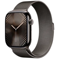 Pametna ura APPLE Watch S10 4G 46mm Slate Titanium, Siva Milanese naramnica M/L (MWYW3QF/A)
