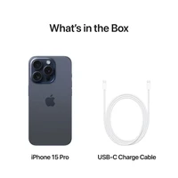 Mobilni telefon APPLE iPhone 15 Pro, 256GB, 6.1", Modra titanij (MTV63)