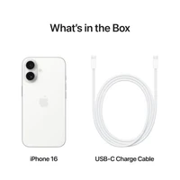 Mobilni telefon APPLE iPhone 16 128GB, 6.1", bela (MYE93)