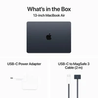 Prenosni računalnik APPLE MacBook Air (2024) 13.6", M3 8C/10G 16GB/512GB, Midnight, IT KB (MXCV3)