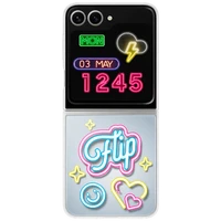 Maskica SAMSUNG Flipsuit Case SAMSUNG Galaxy Z Flip 6 + Neon Card Transparent (E
