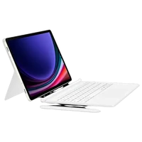 Maskica SAMSUNG PC Tipkovnica Ohišje Belo SAMSUNG Galaxy Tab S9/S9 FE/S10 FE (EF-DX