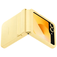 Maskica SAMSUNG Pu-Leather Back Cover Yellow SAMSUNG Galaxy Z Flip 6 (EF-VF741PY