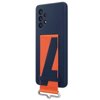 Masica SAMSUNG Silikonska zadnja prekrivala z trakom modra SAMSUNG Galaxy A53 5G (EF-GA