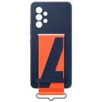 Masica SAMSUNG Silikonska zadnja prekrivala z trakom modra SAMSUNG Galaxy A53 5G (EF-GA