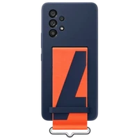 Masica SAMSUNG Silikonska zadnja prekrivala z trakom modra SAMSUNG Galaxy A53 5G (EF-GA