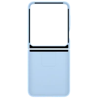 Maskica SAMSUNG Silikonska Zadnja Ohišja s Prstnom Zaponko Modra SAMSUNG Galaxy Z Flip 6 (EF-P