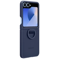 Maskica SAMSUNG Silikonska zadnja prevleka z obročem temno modra SAMSUNG Galaxy Z Flip 6