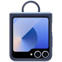 Maskica SAMSUNG Silikonska zadnja prevleka z obročem temno modra SAMSUNG Galaxy Z Flip 6